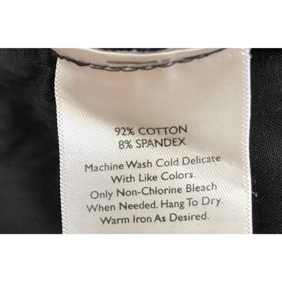 Eddie Bauer Womens Shaw Fit Faded Black‎ Straight Leg Chino Pants Size 8 Casual - Picture 7 of 7